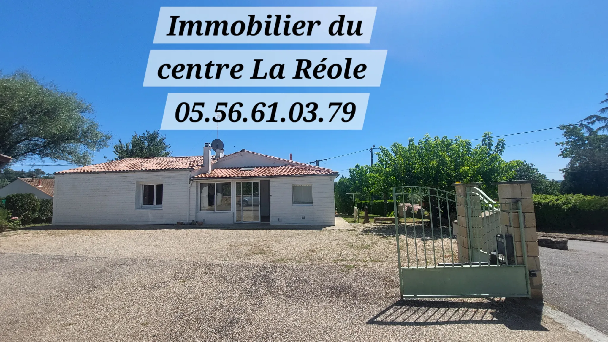 Maison de plain-pied à La Réole avec terrain et garage - 97 m²