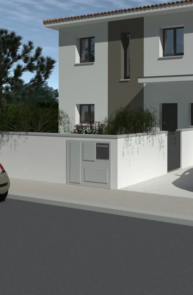 Terrain constructible de 299 m² à Teyran avec permis pour villa de 89 m²