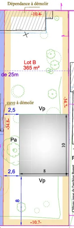 Terrain constructible à Sainte-Geneviève-des-Bois de 365 m² – Emplacement privilégié 