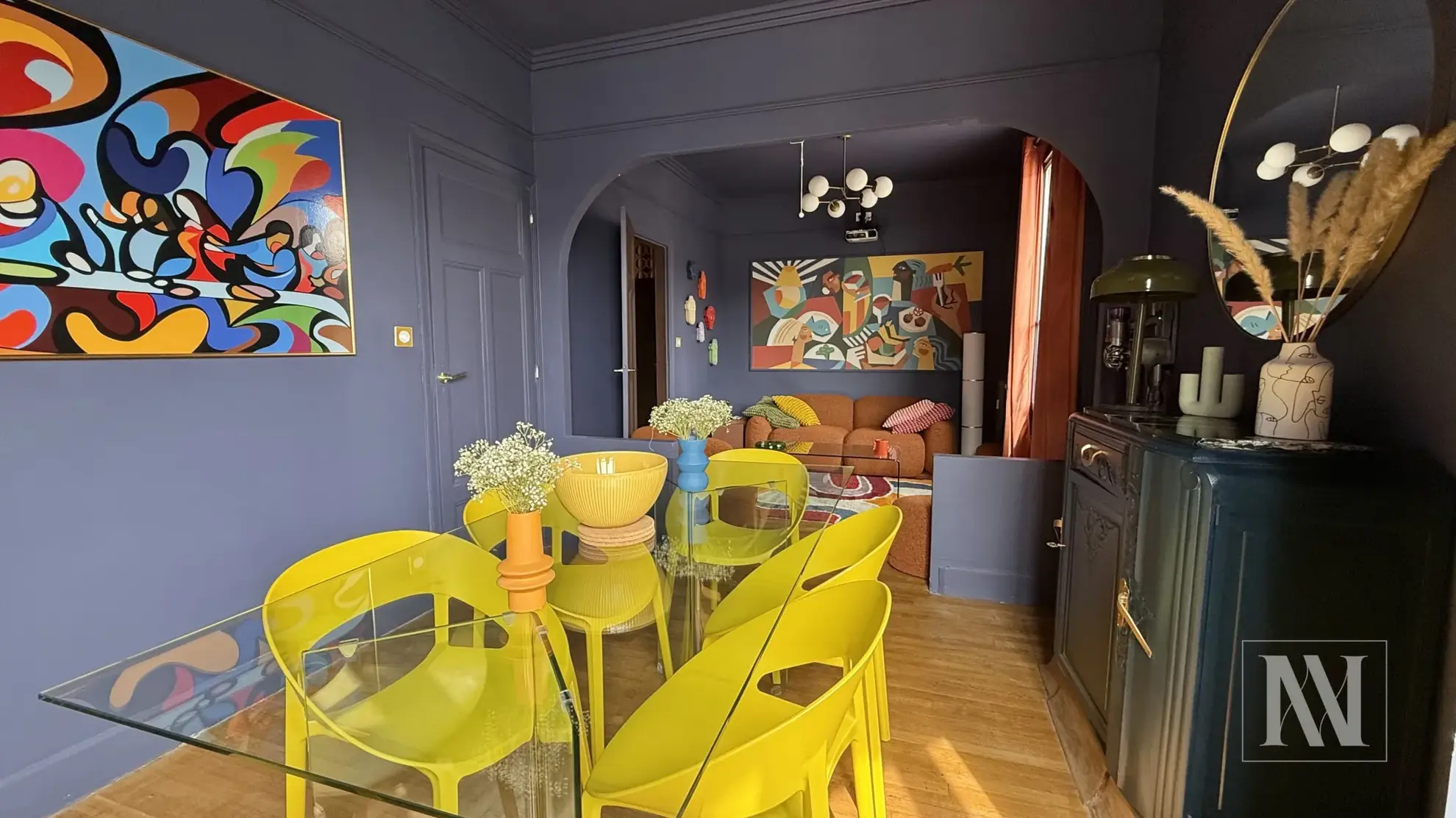 Superbe appartement meublé de 65m² au centre de Troyes, charme Art déco 