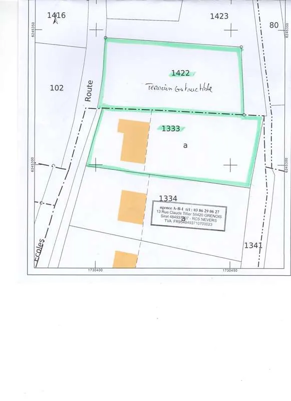 Grande maison indépendante familiale à Corvol l'Orgueilleux avec terrain de 2783 m² 