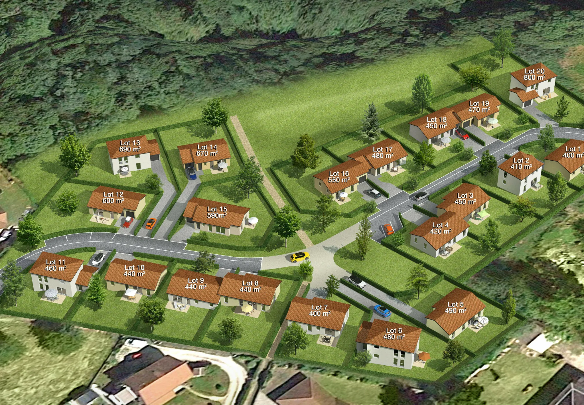 Terrain de 480 m2 à Pont-de-Beauvoisin, dernier lot disponible