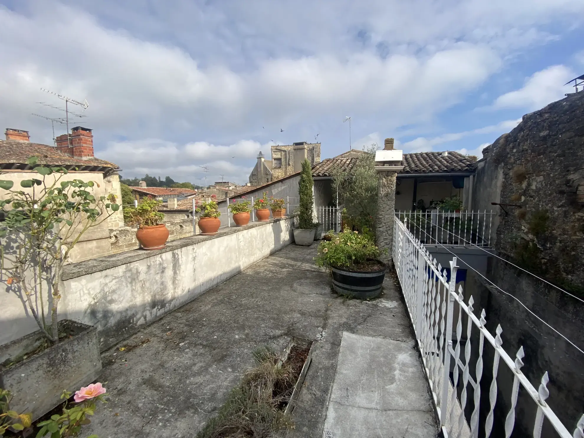 Bel immeuble de ville de 250 m² avec terrasse et local commercial à La Réole 