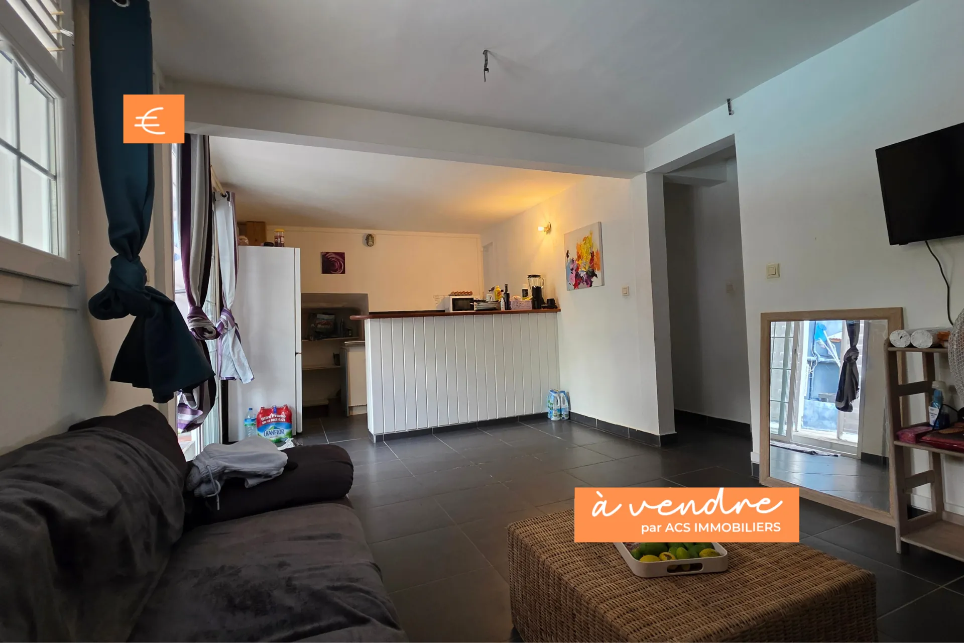 Appartement T3 face à la piscine avec terrasse, proche plage à Case-Pilote