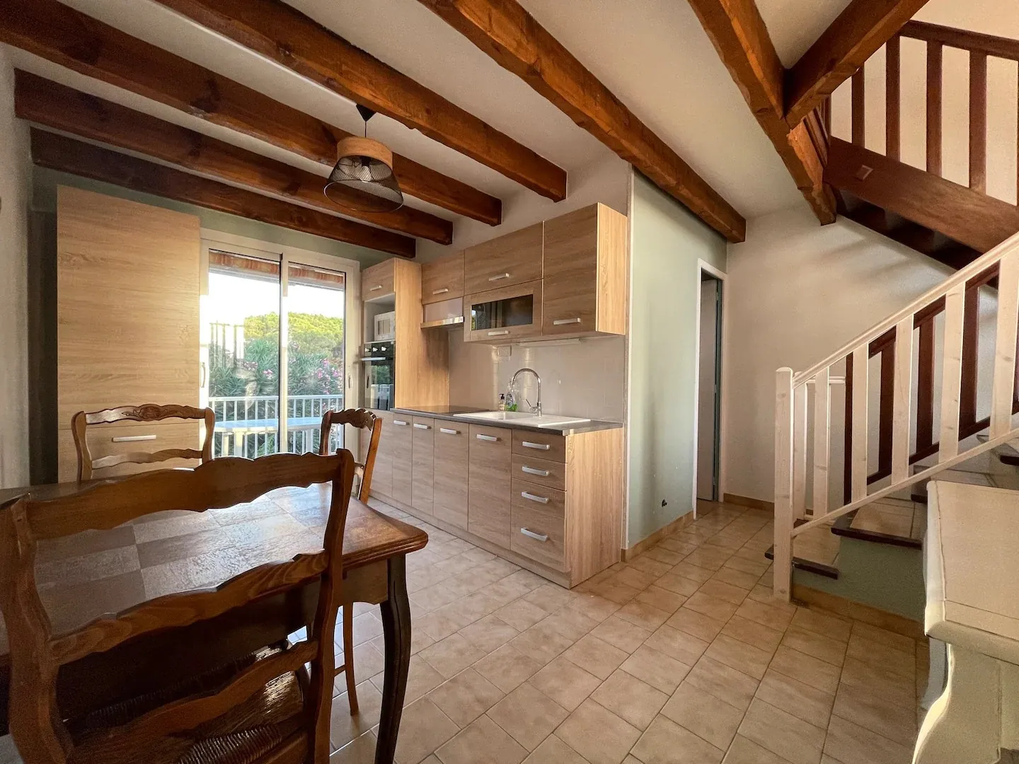 Charmante maison de 65 m² avec triple terrasse et vue mer à Saint Pierre la Mer 