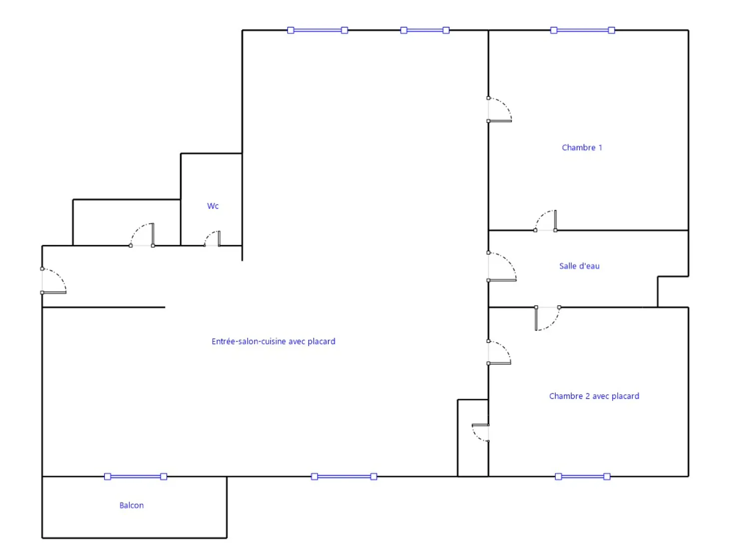 Appartement traversant de 62 m² avec balcon-loggia à Clermont-Ferrand dans le quartier Anatole France 