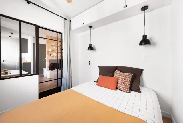 Appartement lumineux de 24 m² avec mezzanine à Lyon, rue Duviard