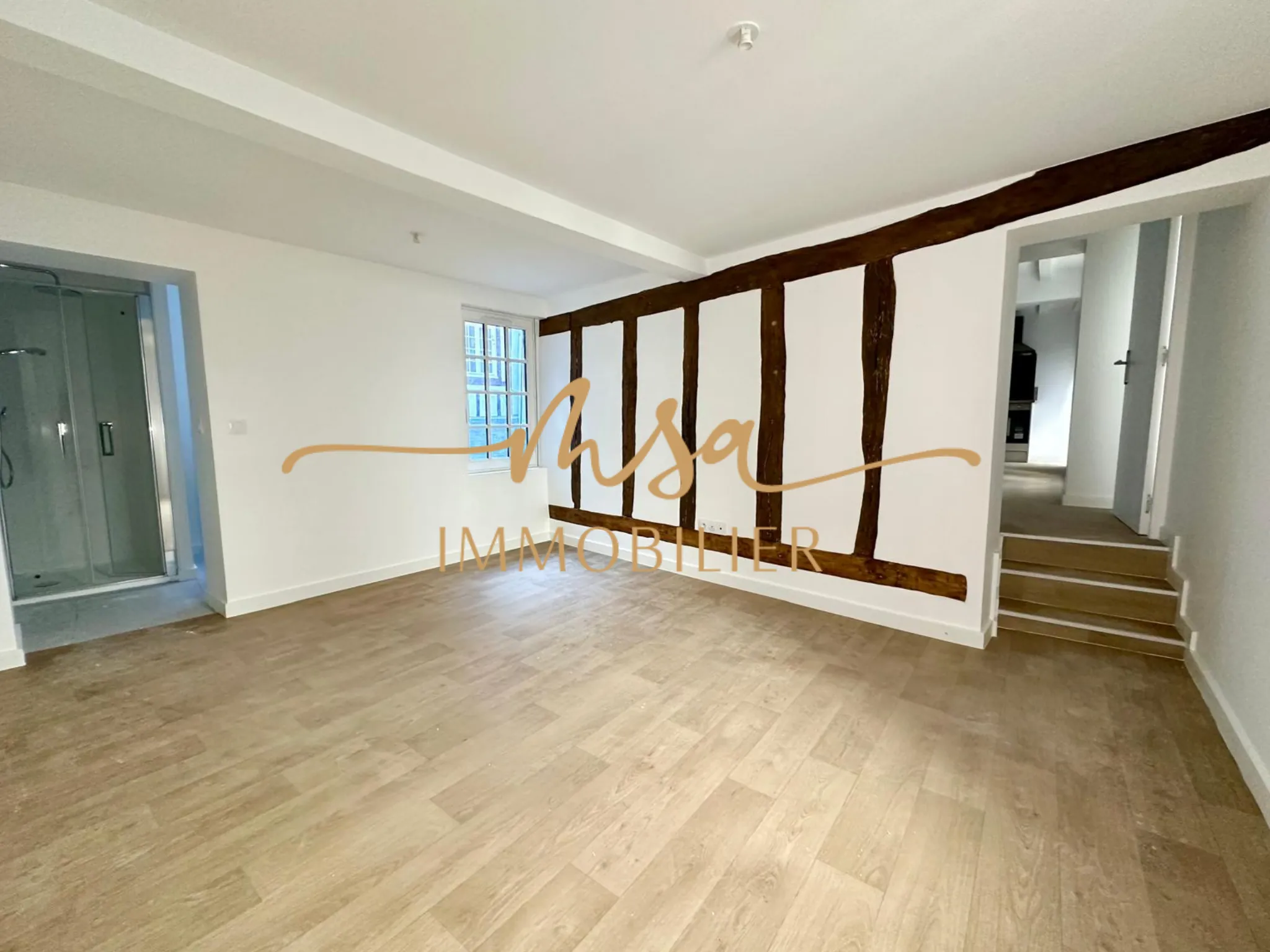 Appartement T2 lumineux de 54 m² à Rouen, entièrement rénové, proche commodités 