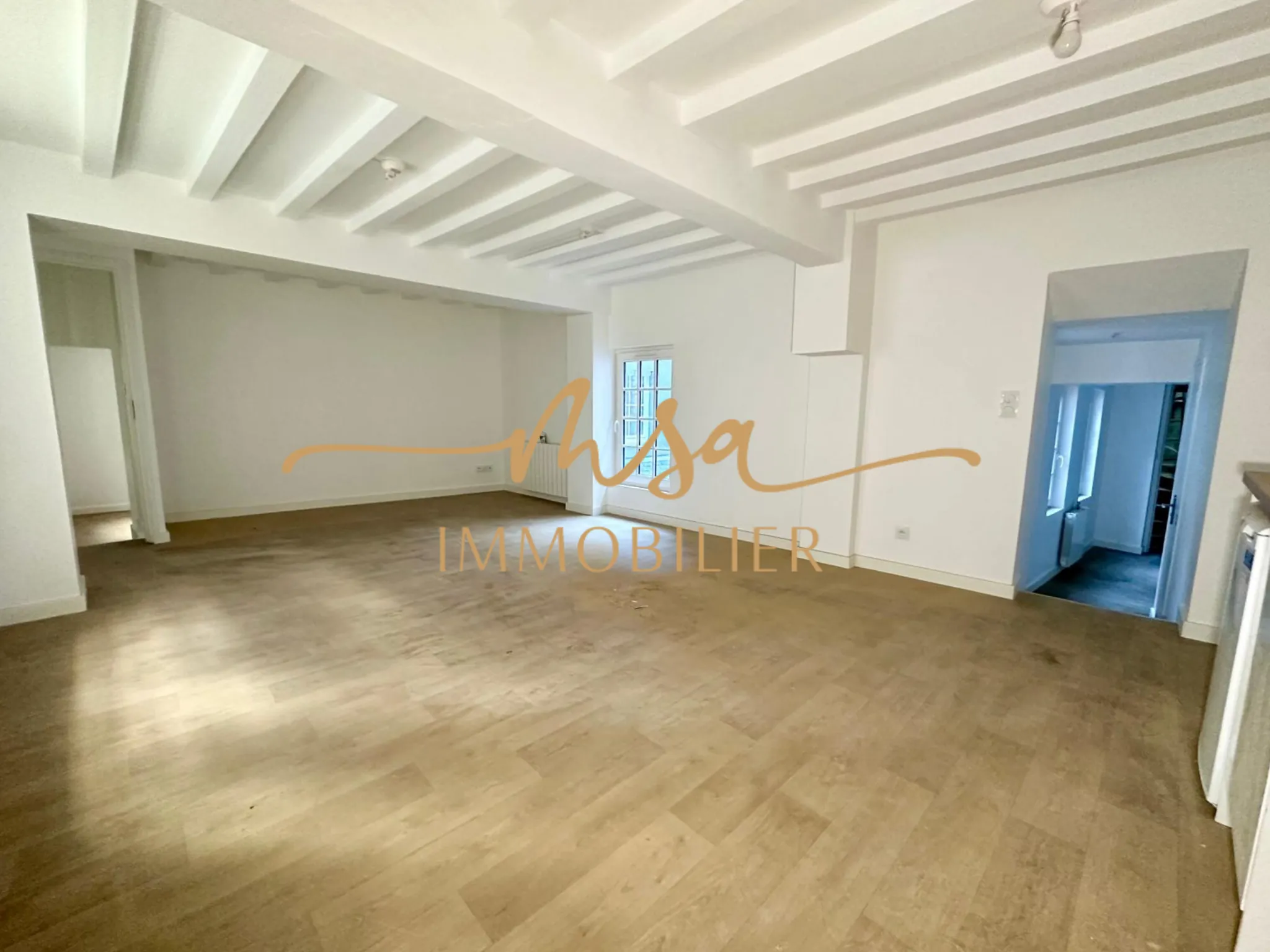 Appartement T2 lumineux de 54 m² à Rouen, entièrement rénové, proche commodités 