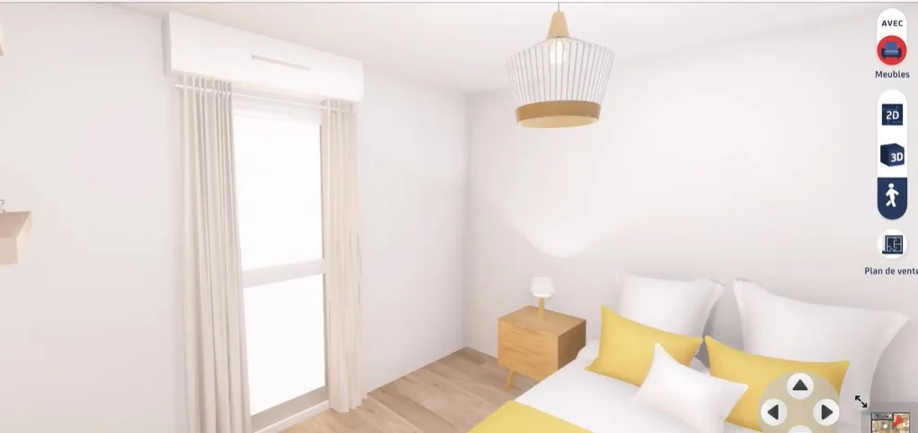 Appartement 2 pièces avec loggia à Bayeux, proche centre historique 