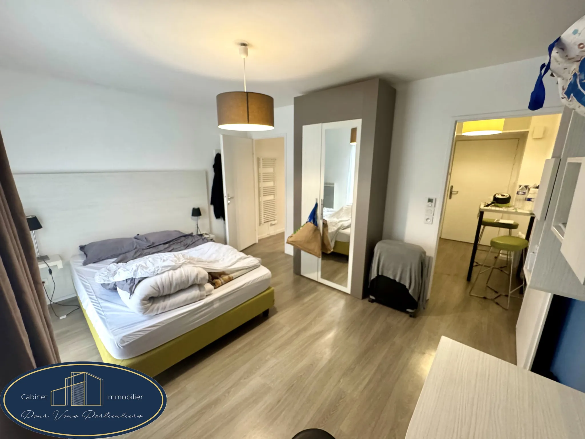 Studio T1 meublé à vendre à Valenciennes, location assurée jusqu’en 2030 