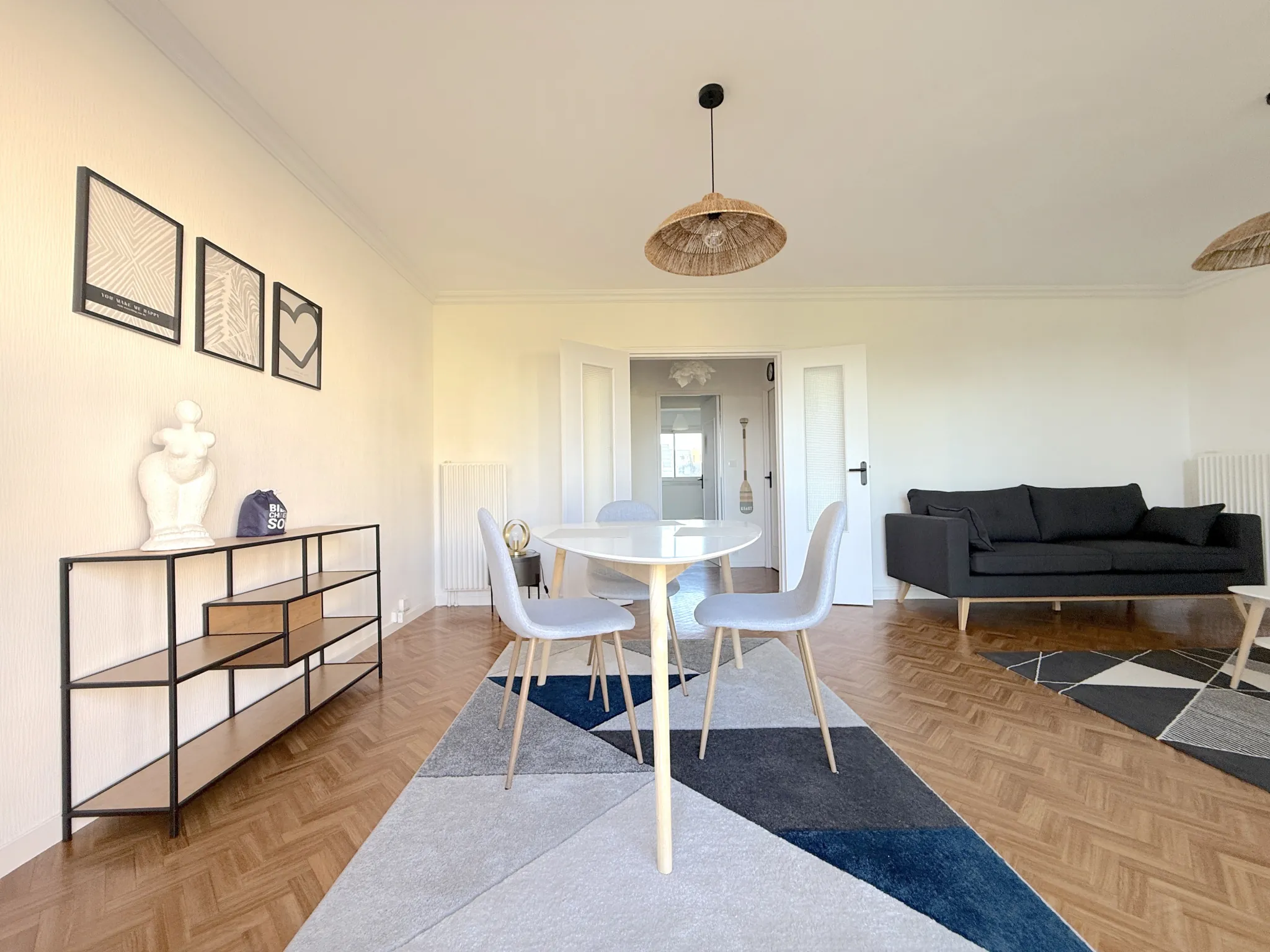 Appartement T4 rénové avec balcon, cave et parking à Nantes - Quartier Beaulieu 
