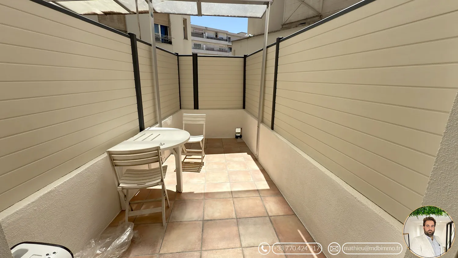 Studio à Nice avec terrasse - Opportunité d'investissement en centre-ville