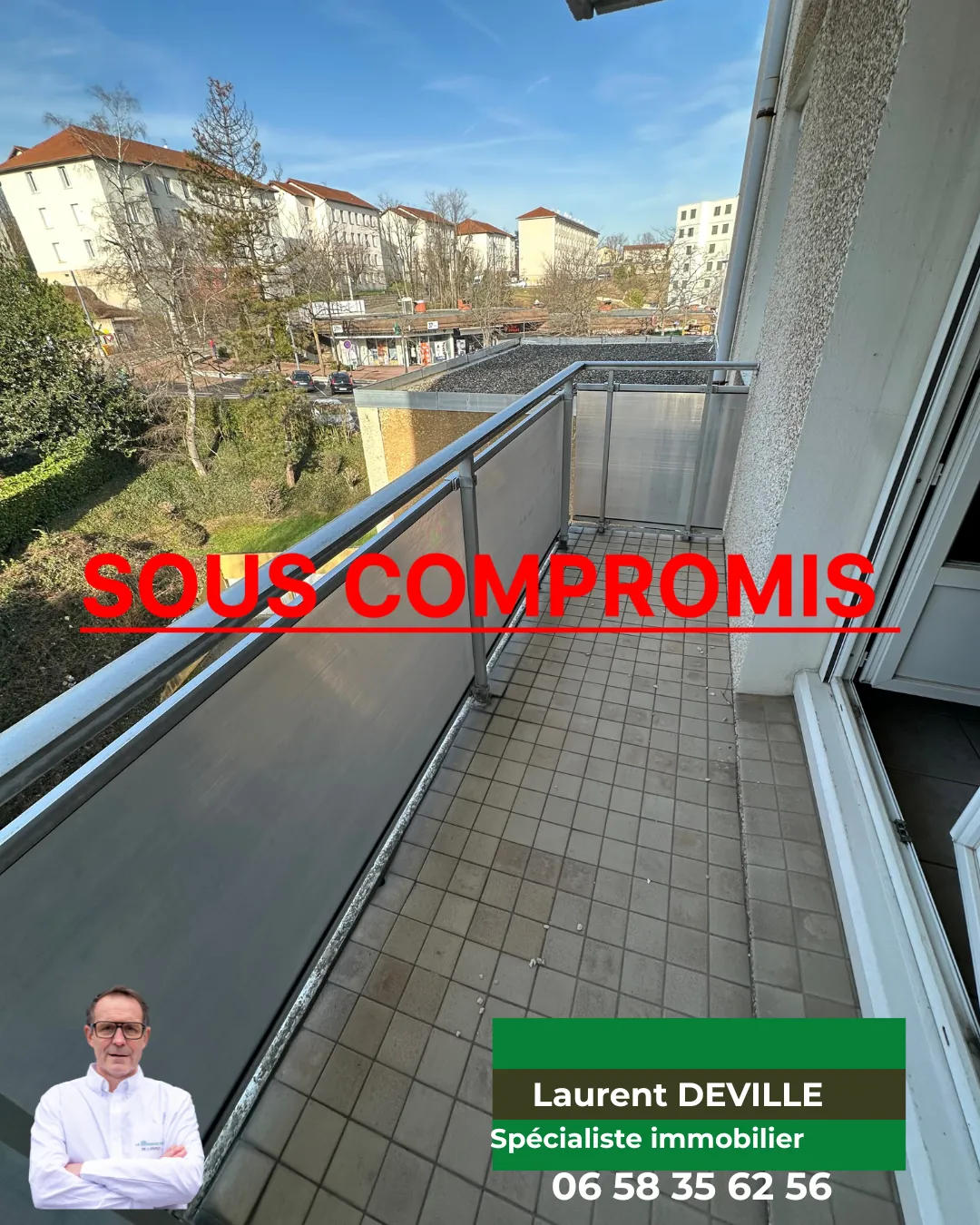 Appartement T3 avec balcon, cave et garage à Saint-Étienne – Secteur Montaud