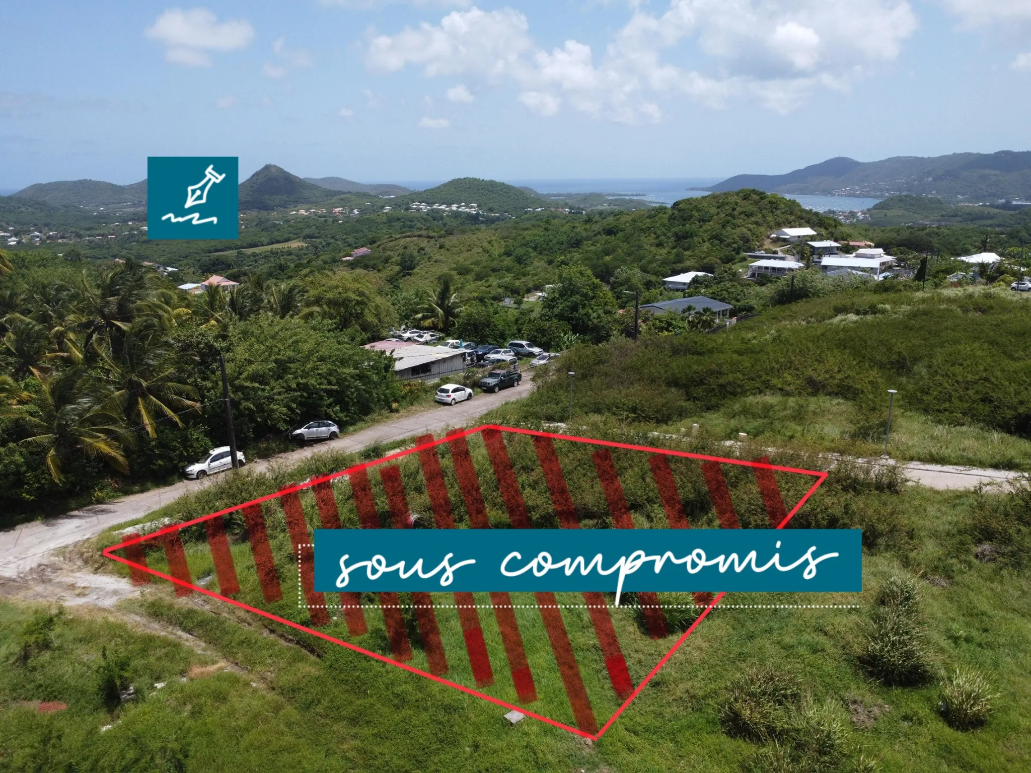 Terrain à bâtir de 513 m² au Marin – Vue dégagée et environnement calme