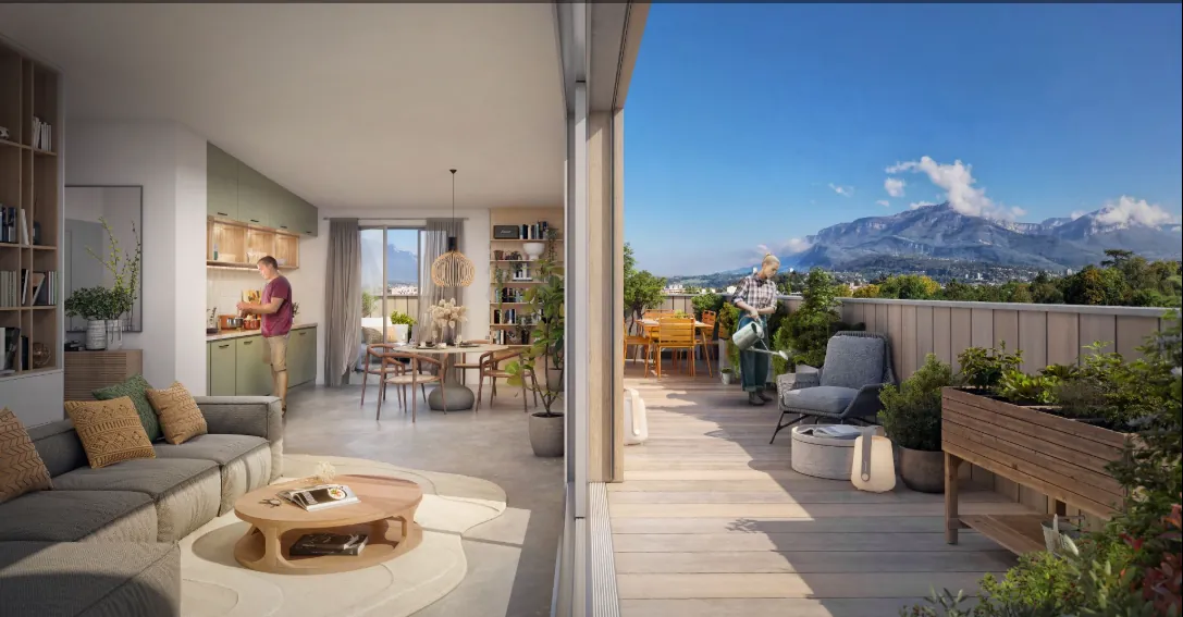 Appartement 3 pièces à Cognin avec balcon, parking, livraison janvier 2026 