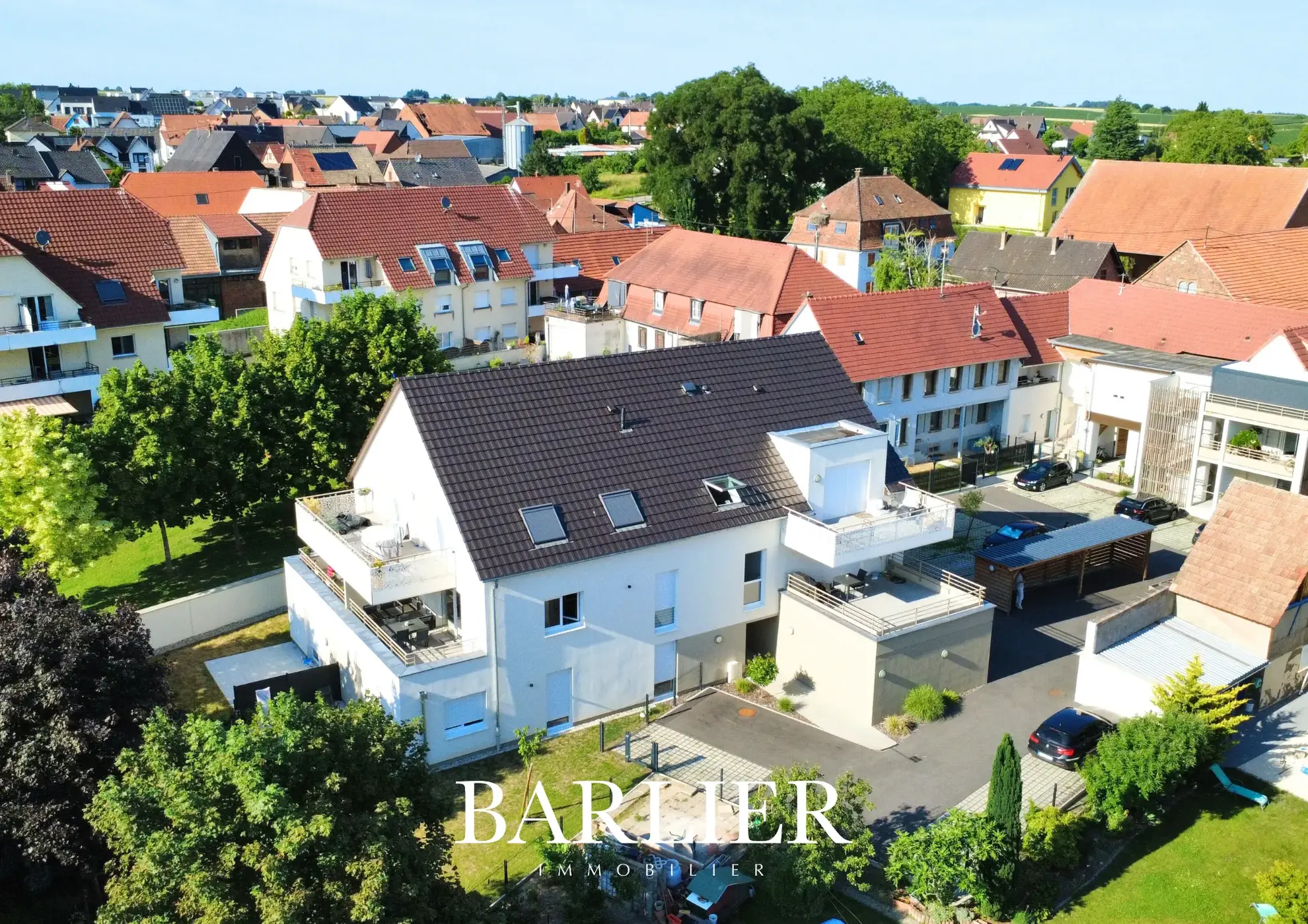 Appartement neuf de 3 pièces avec terrasse, parking et garage à Brumath
