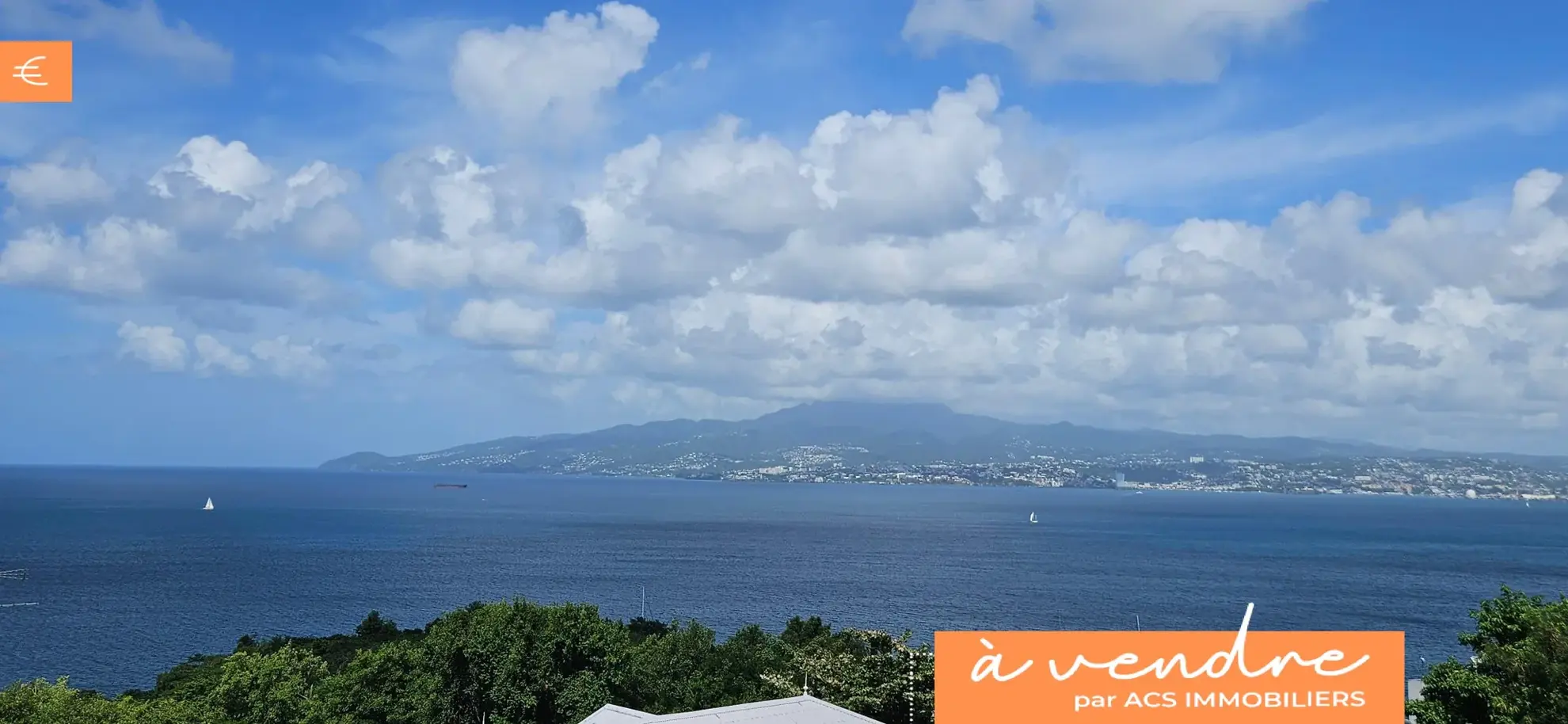 Très bel appartement F3 meublé avec vue mer aux Trois-Ilets