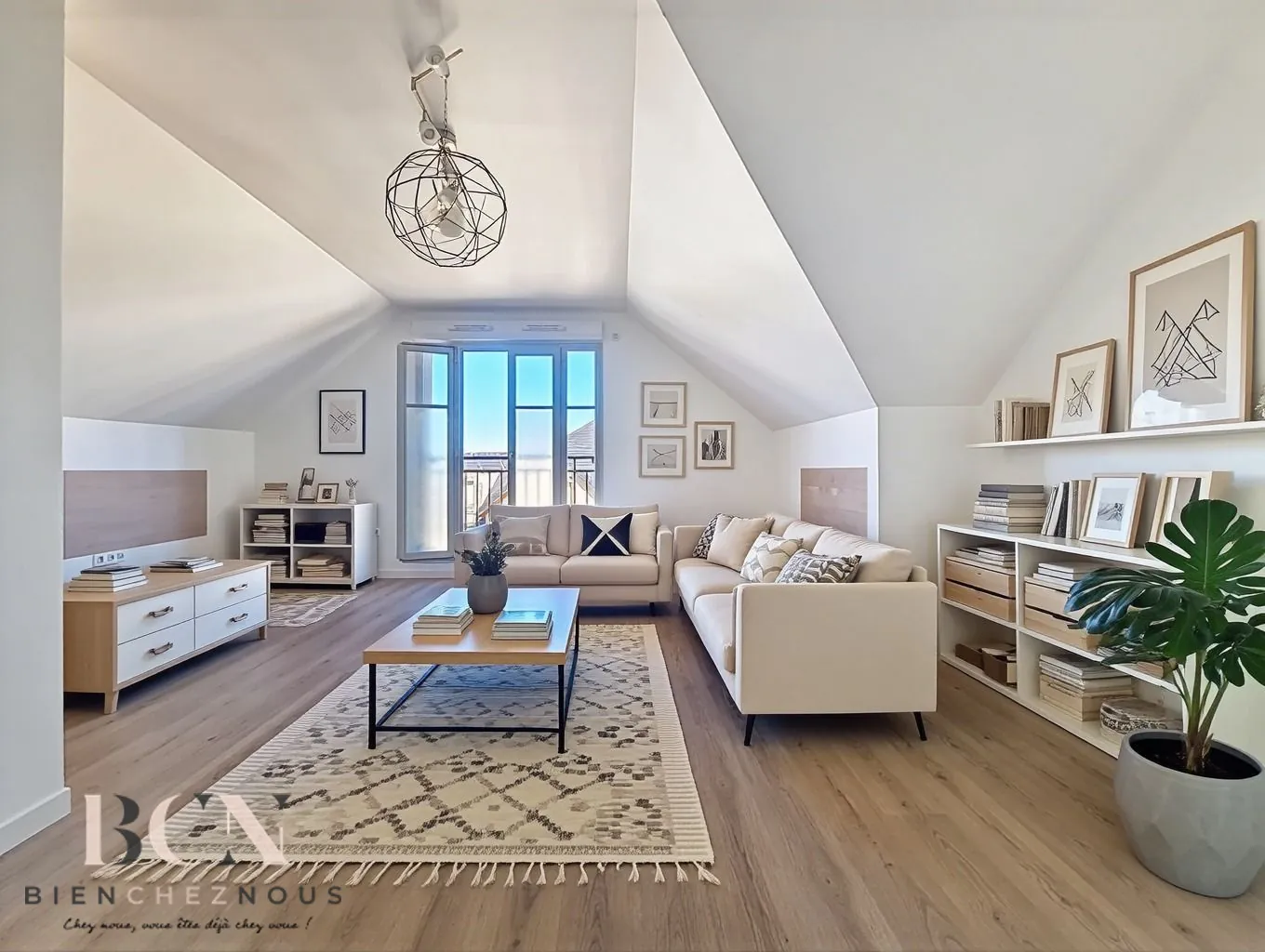 Grand studio lumineux à Domont proche gare et commerces