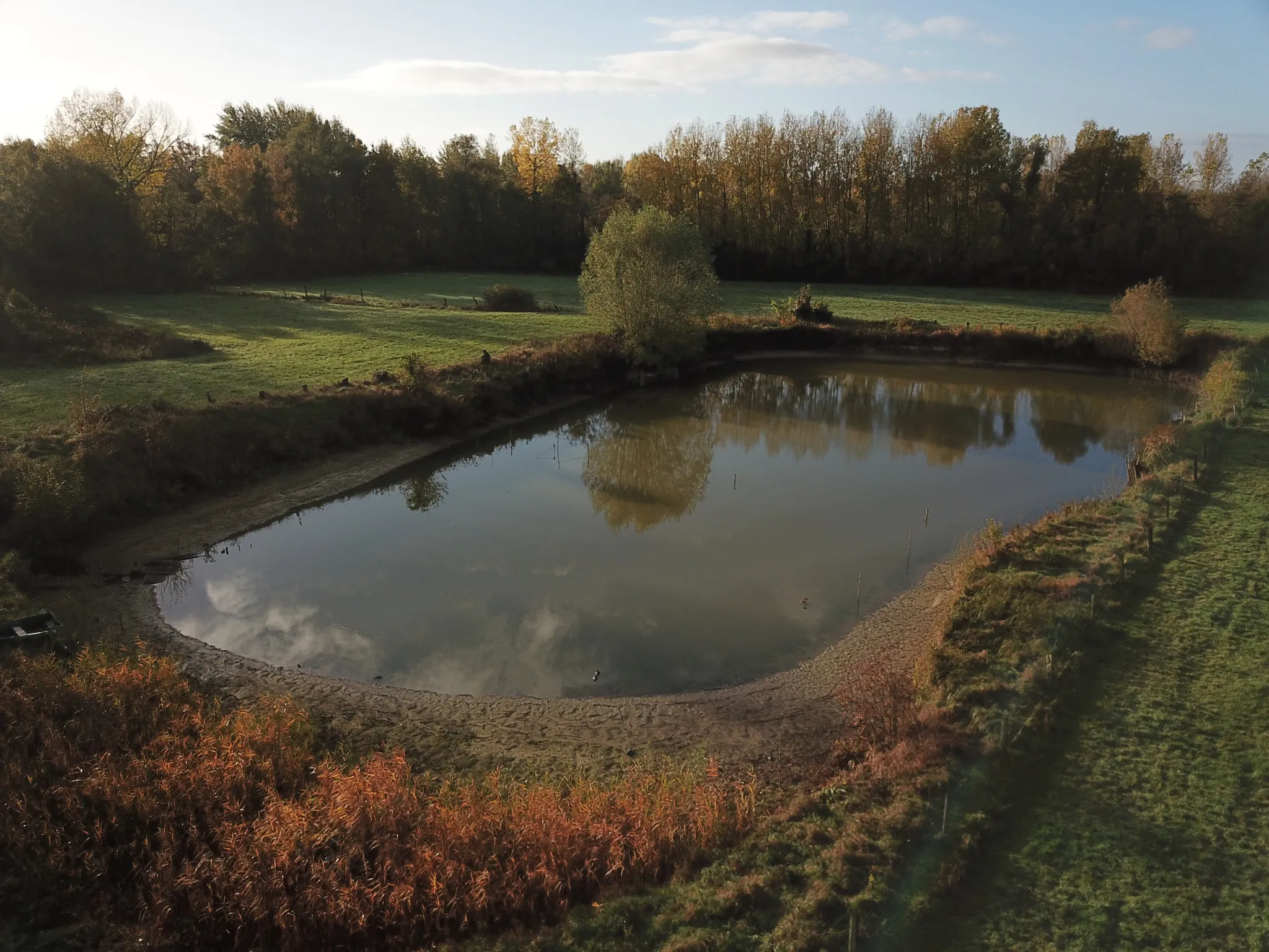 Etang de loisir avec hutte à Wandignies-Hamage - 5100 m² à vendre