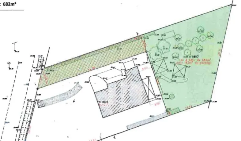 Terrain à bâtir de 682 m² à Sainte Foy, proche des Sables d'Olonne