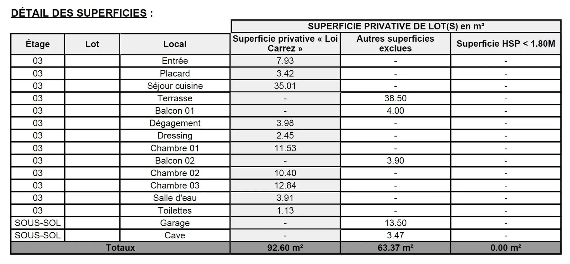 Appartement F4 de 93 m² avec terrasse et garage à Clermont-Ferrand 