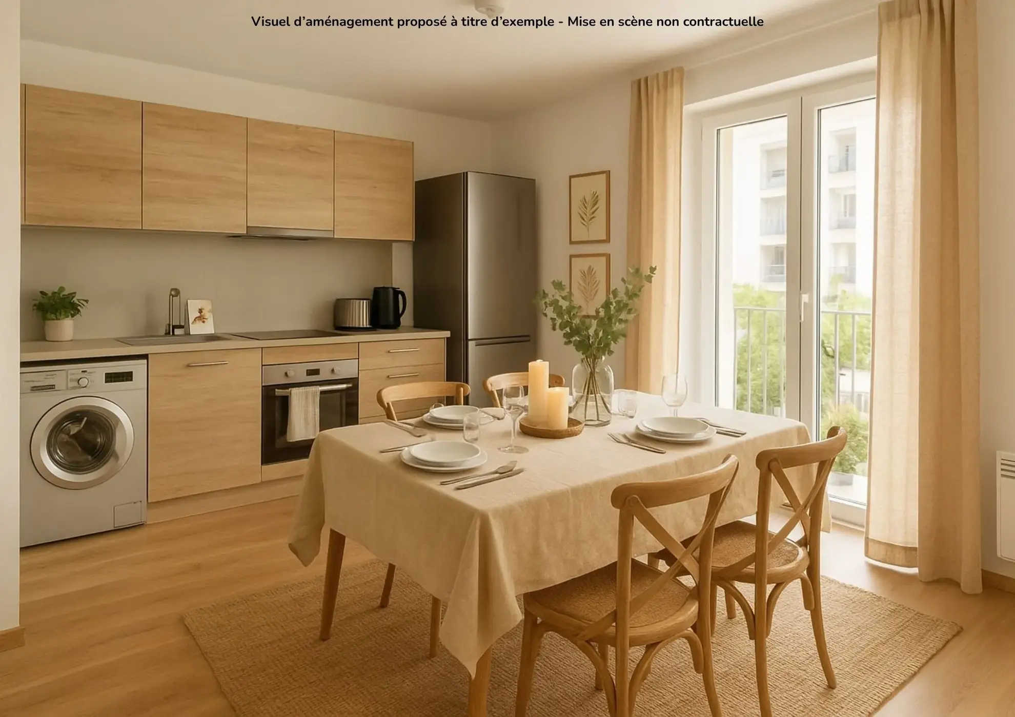 Bel appartement T3 entièrement rénové avec vue lac à Evian-les-Bains