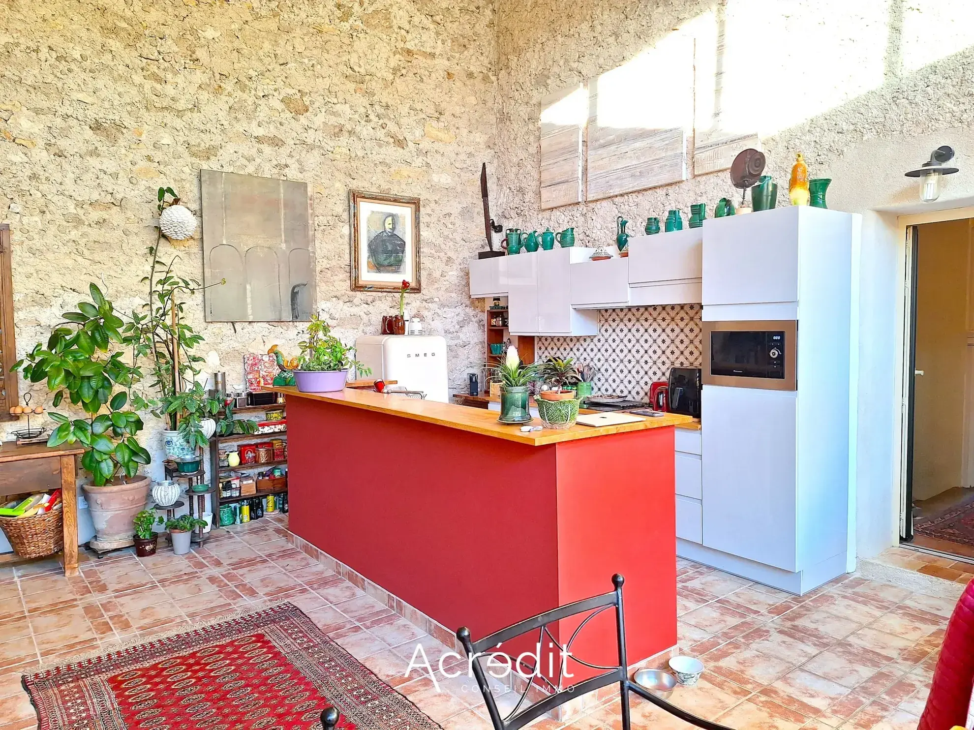 Maison vigneronne avec terrasse et garage à Nissan lez enserune 