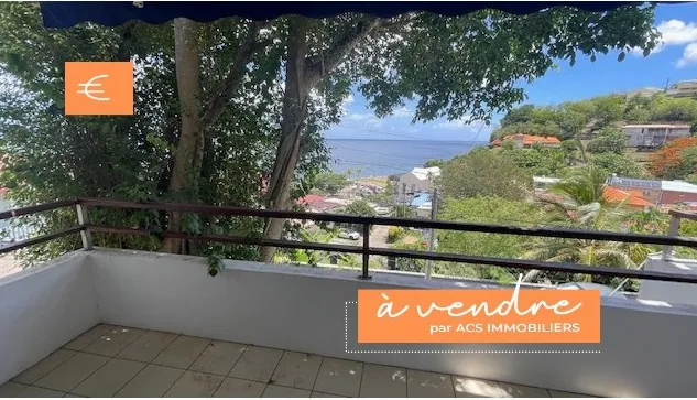 Vente appartement F3 avec vue mer à Schoelcher – Résidence sécurisée