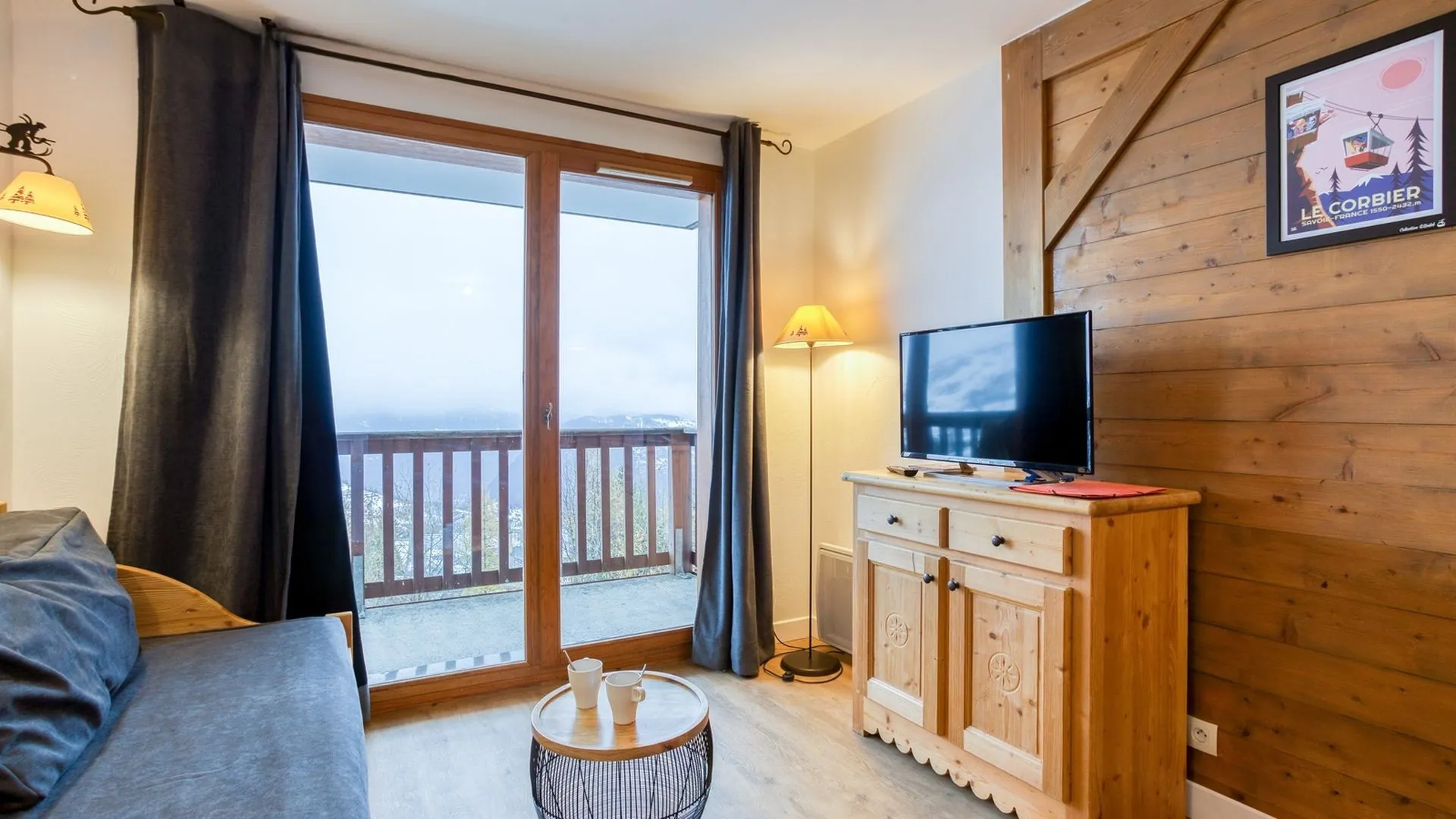 Superbe appartement 2 pièces avec balcon et vue montagnes au Corbier 