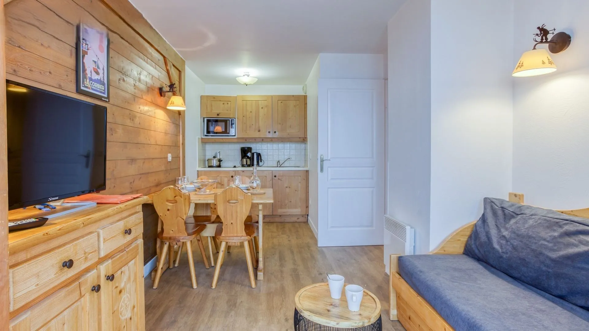 Superbe appartement 2 pièces avec balcon et vue montagnes au Corbier 