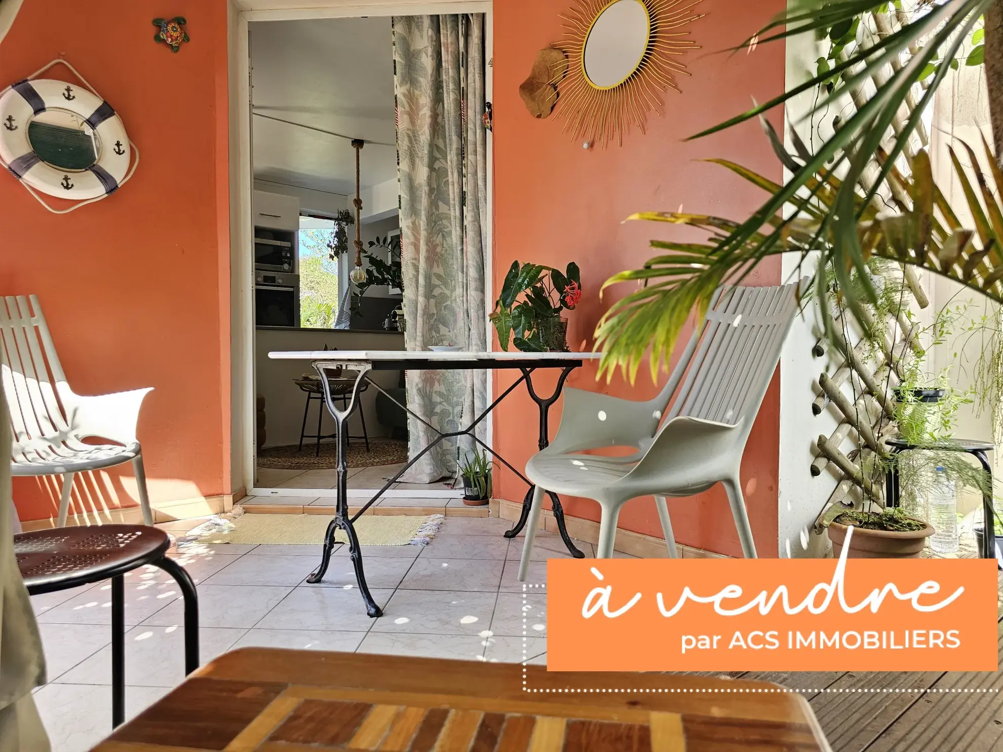 Appartement T2 meublé à 40m de la plage du Diamant en Martinique