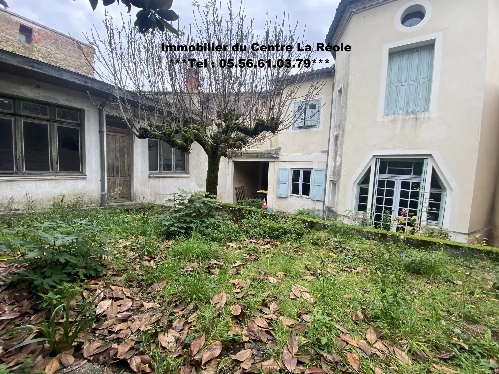 Grande maison de ville de 230 m² avec dépendance, jardin et cour à La Réole