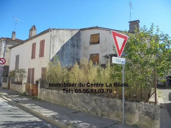 Ensemble immobilier avec deux maisons, garage et jardin à La Réole 
