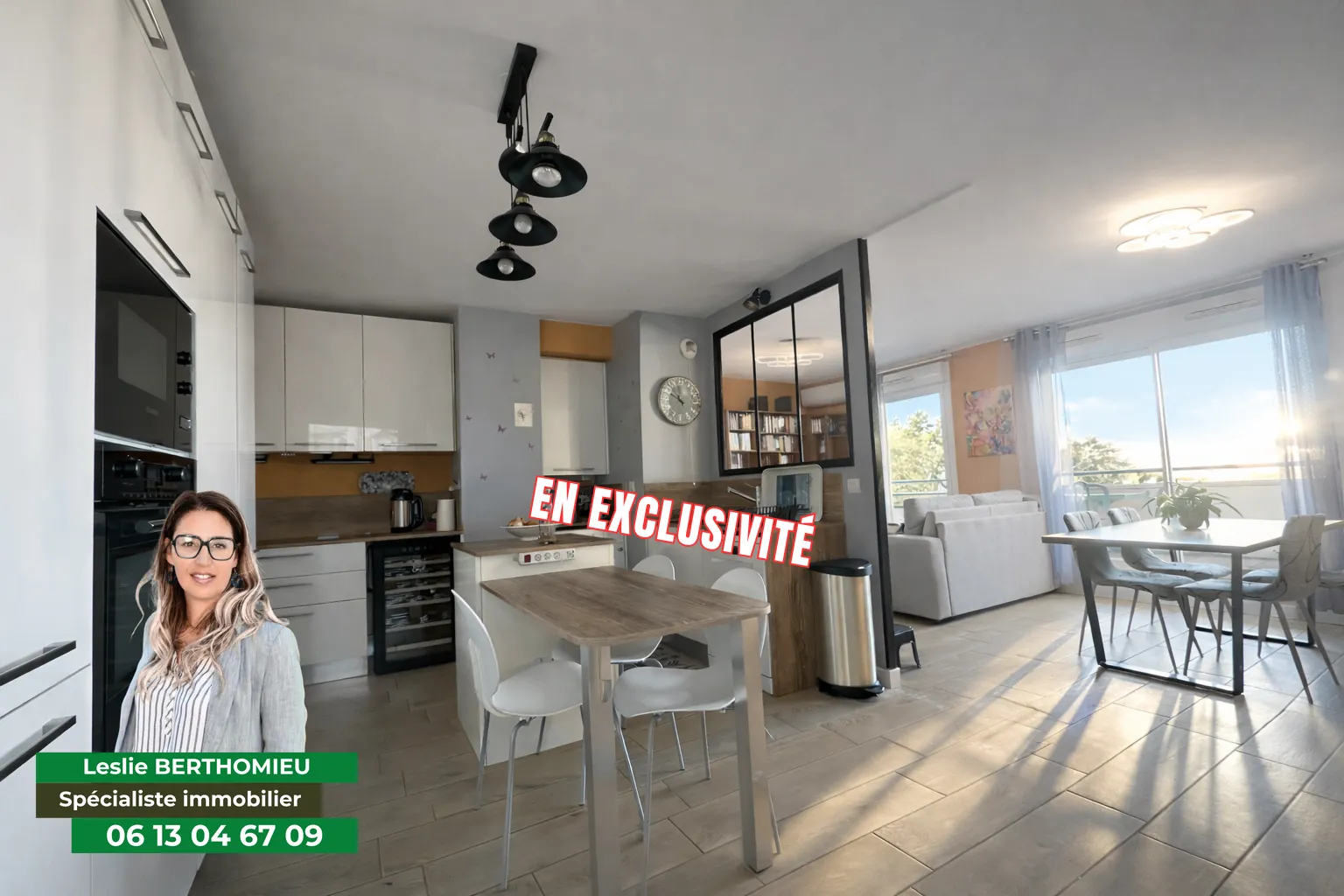 T3 avec terrasse et garage à Fauriel Saint-Étienne – Résidence récente et sécurisée