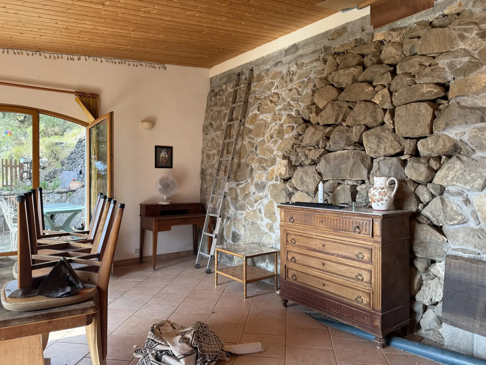Maison avec terrasse, terrain vaste et vue panoramique à Banco 