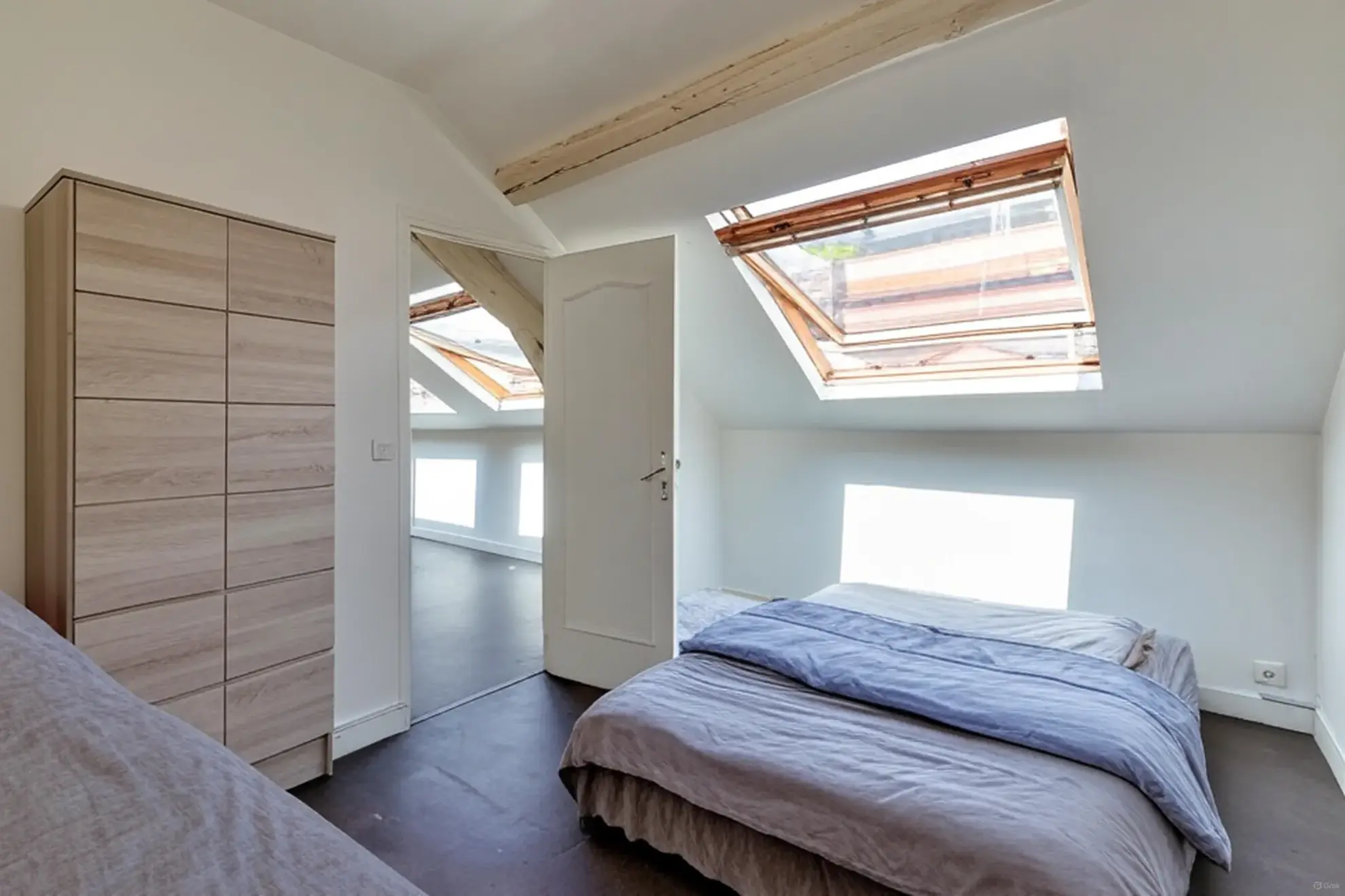 Appartement F2 lumineux de 41m² à Rouen Vieux Marché / Préfecture en dernier étage