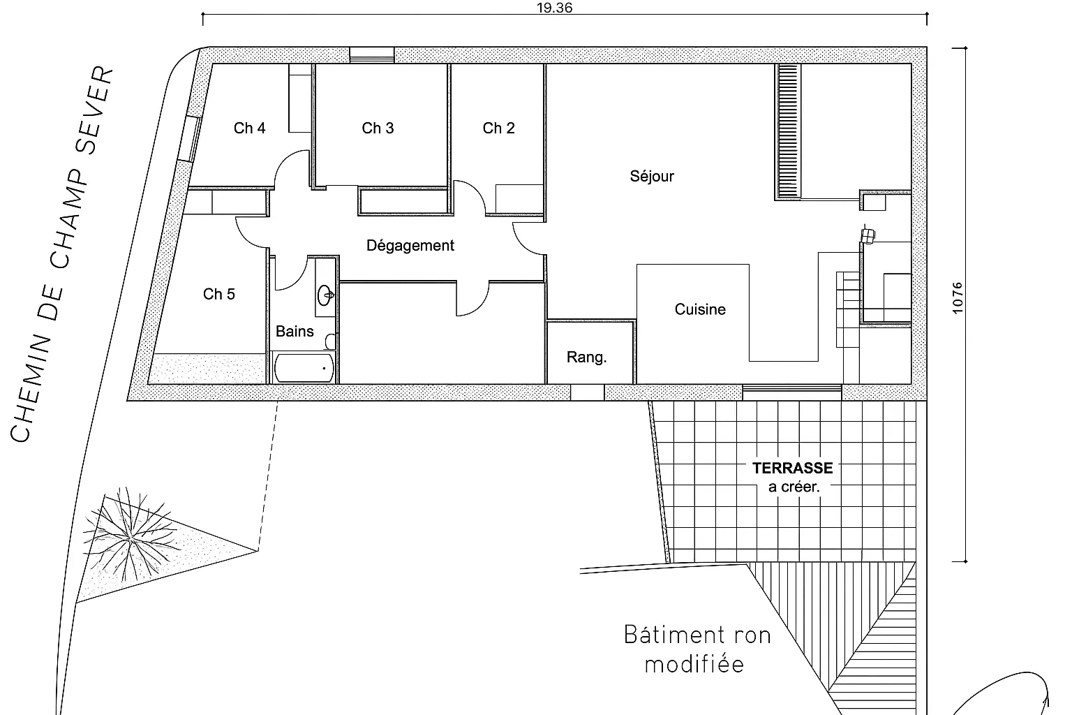 À vendre plateau de 163 m² avec terrasse à Chonas l'Amballan 