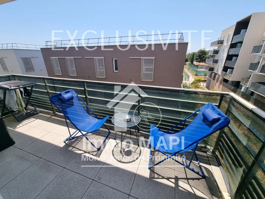 Appartement T2 de 45,7 m² à Juvignac avec terrasse et parking, proche tramway