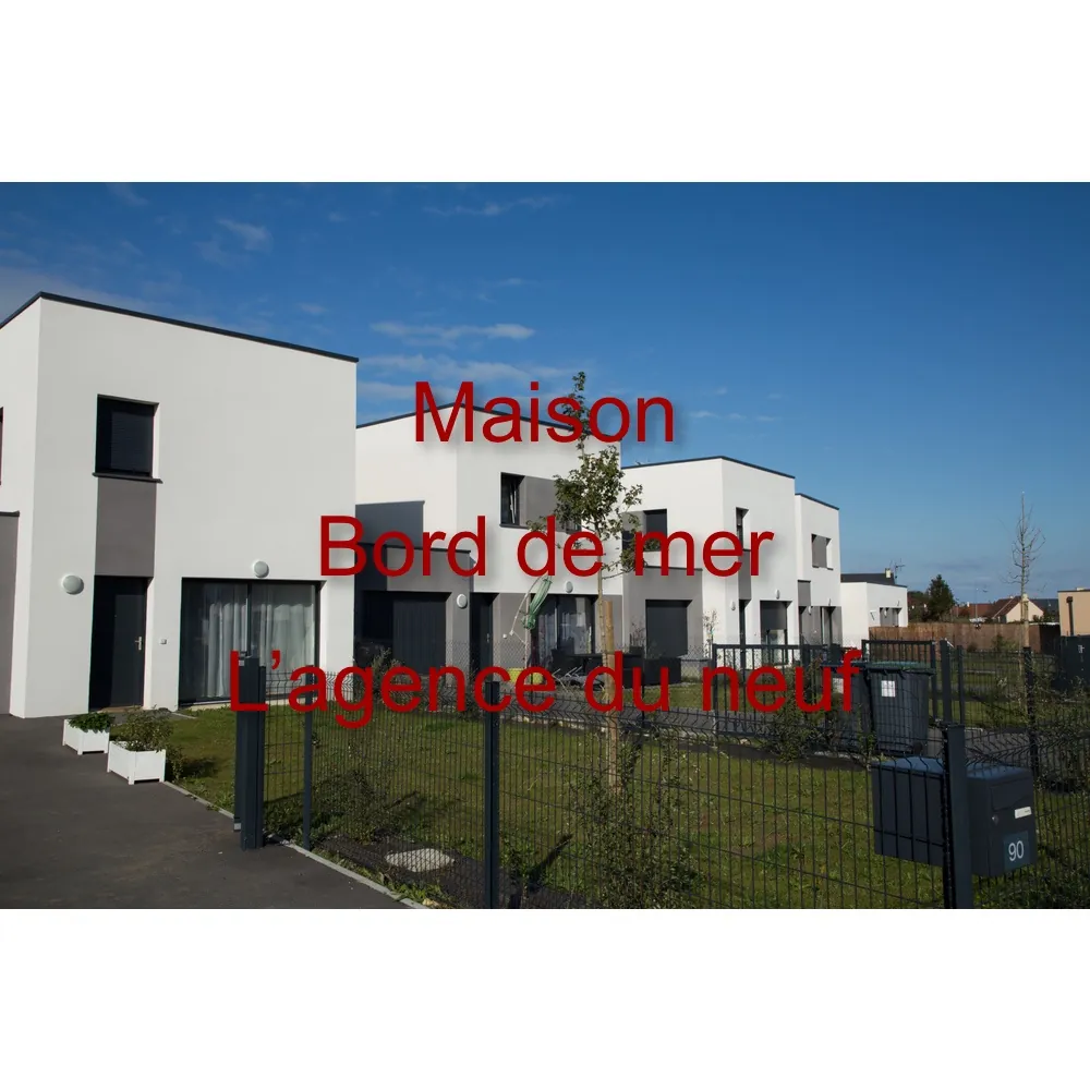 Maison contemporaine avec jardin et garage à Hermanville-sur-Mer