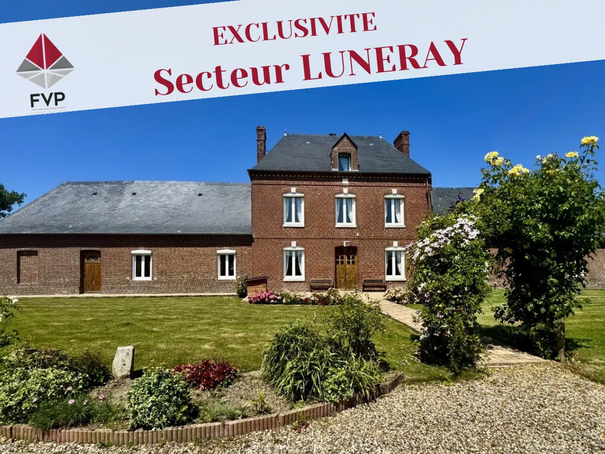 Belle maison de caractère de 166 m² à vendre près de Luneray avec grand terrain