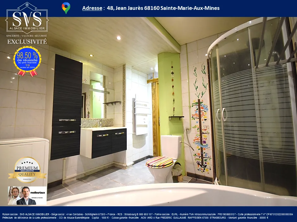 Appartement F4 de 70,61 m² avec jardin et cave à Sainte-Marie-aux-Mines 