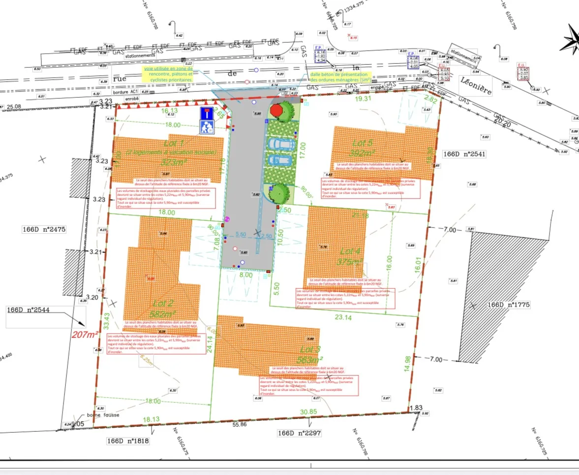 Terrain constructible de 563 m² à La Violette, Olonne