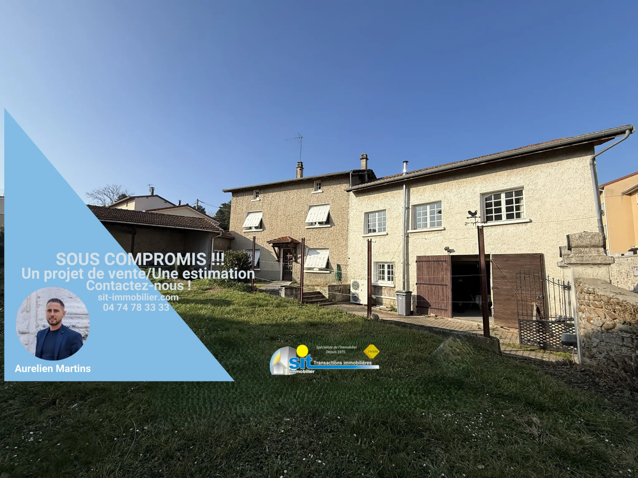 Belle maison de village à Chonas l'Amballan avec grand potentiel et confort moderne