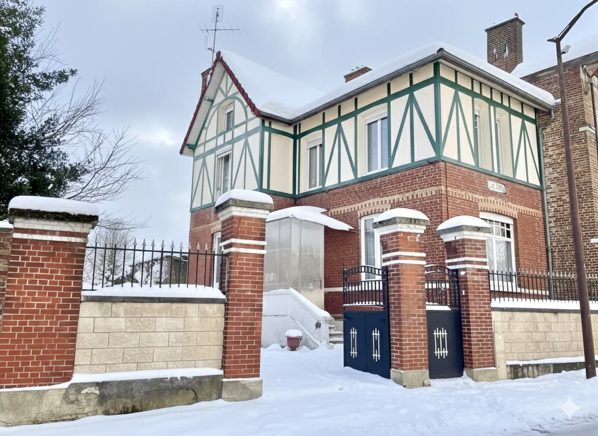 Maison à rénover avec jardin et garage à Bohain en Vermandois 