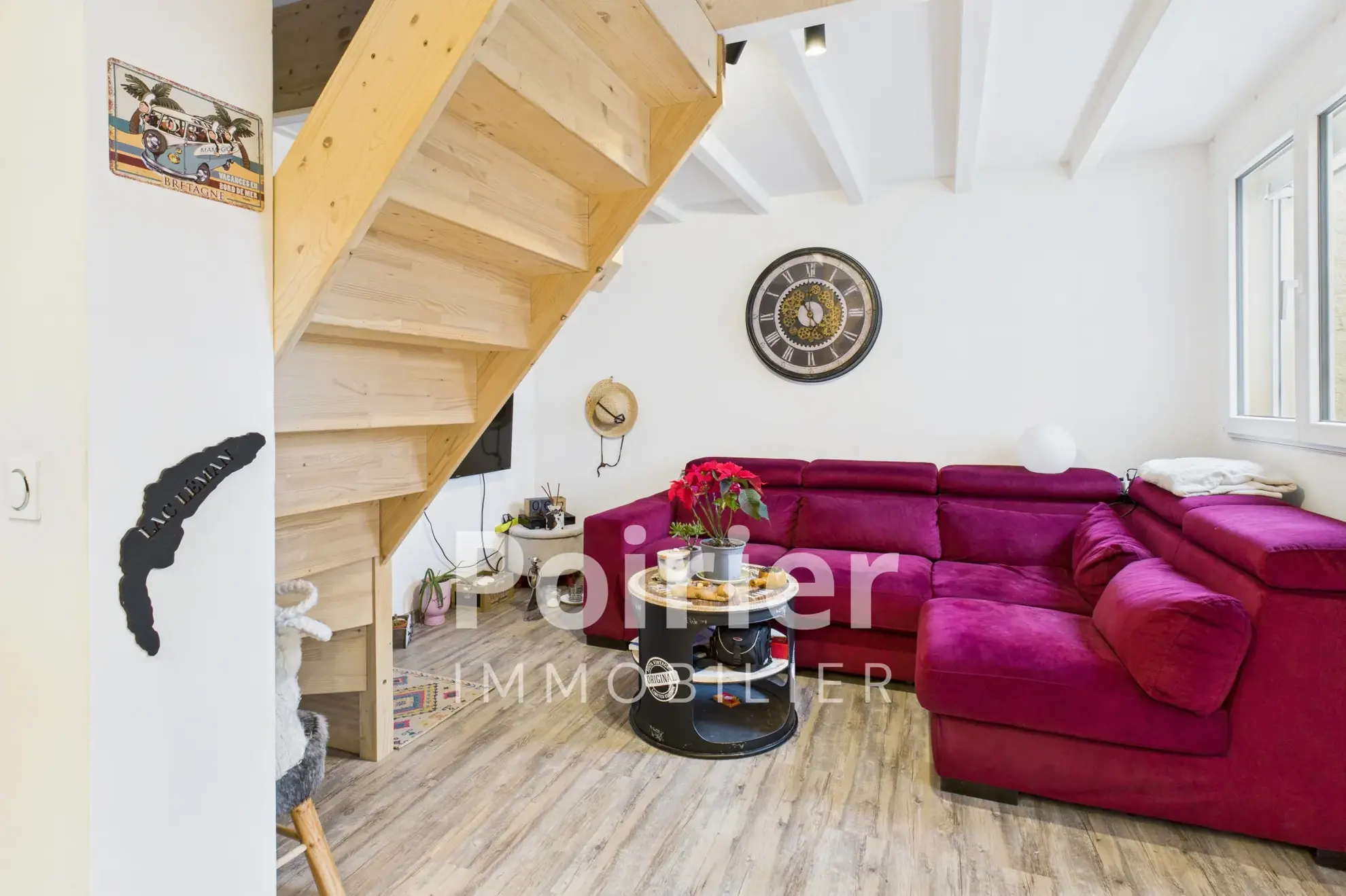 Appartement T2 Bis en Duplex à Thonon-les-Bains, Calme, Rénové, avec Cave et Parking