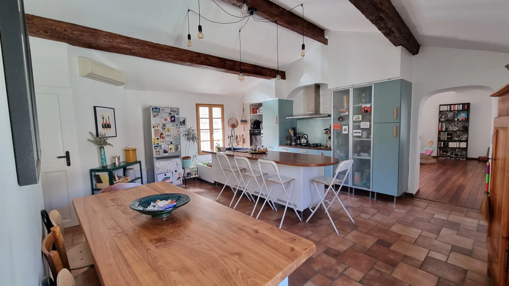 Appartement 2 chambres rénové à Sommieres avec chauffage réversible