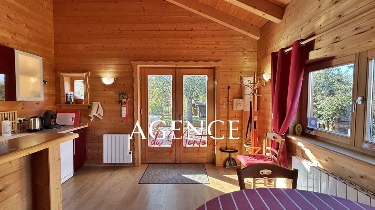 Charmant chalet en bois massif à Bray-sur-Seine avec jardin clos et terrasse 