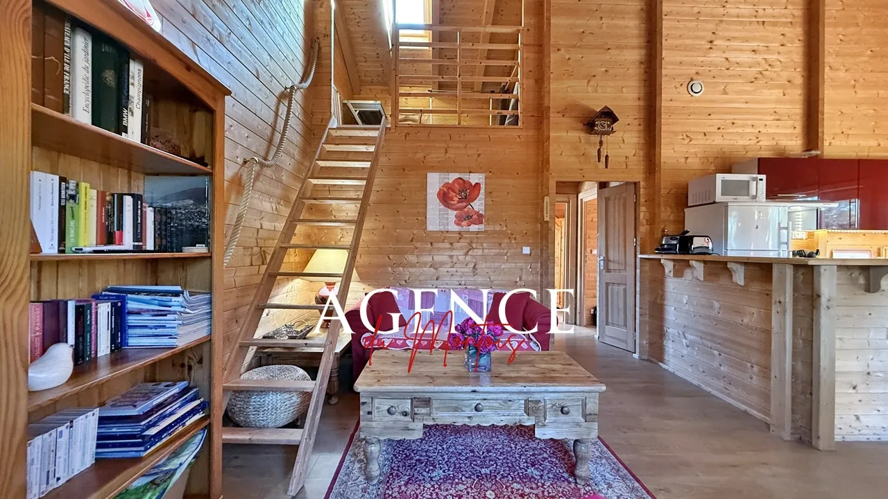 Charmant chalet en bois massif à Bray-sur-Seine avec jardin clos et terrasse 