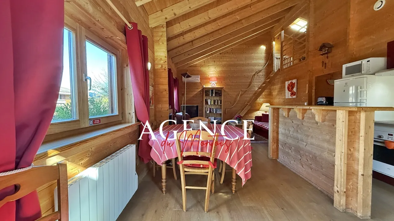 Charmant chalet en bois massif à Bray-sur-Seine avec jardin clos et terrasse 